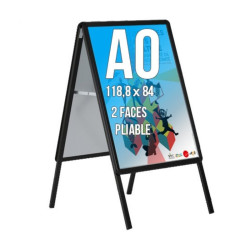 Stop-trottoir pour affichage extérieur