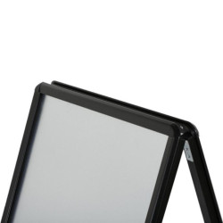 Chevalet affichage extérieur structure en alu noir