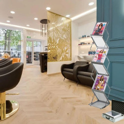 Porte-brochures pliant et portable avec valise