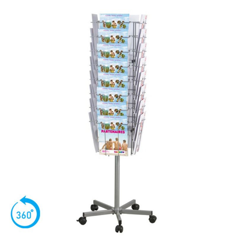 Totem d'exposition tournant
