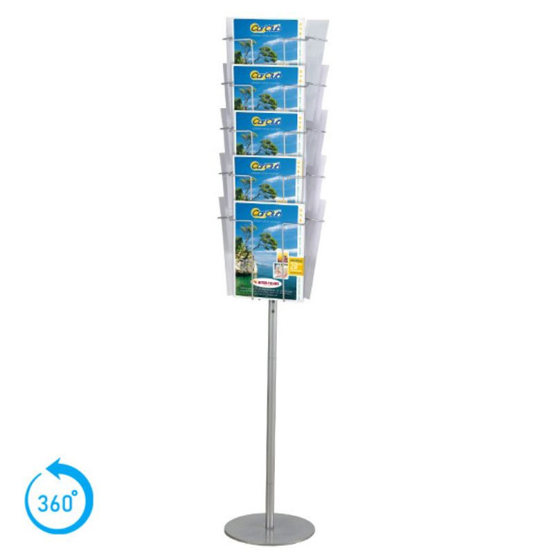 Tourniquet bruchures 15 cases A4 tournant pied socle fixe